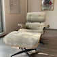 Eames Lounge Chair con Ottoman - terciopelo