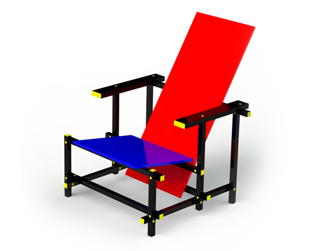 Silla Roja y Azul  - Gerrit Rietveld