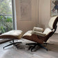 Eames Lounge Chair con Ottoman - terciopelo