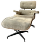 Eames Lounge Chair con Ottoman - terciopelo