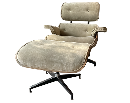 Eames Lounge Chair con Ottoman - terciopelo