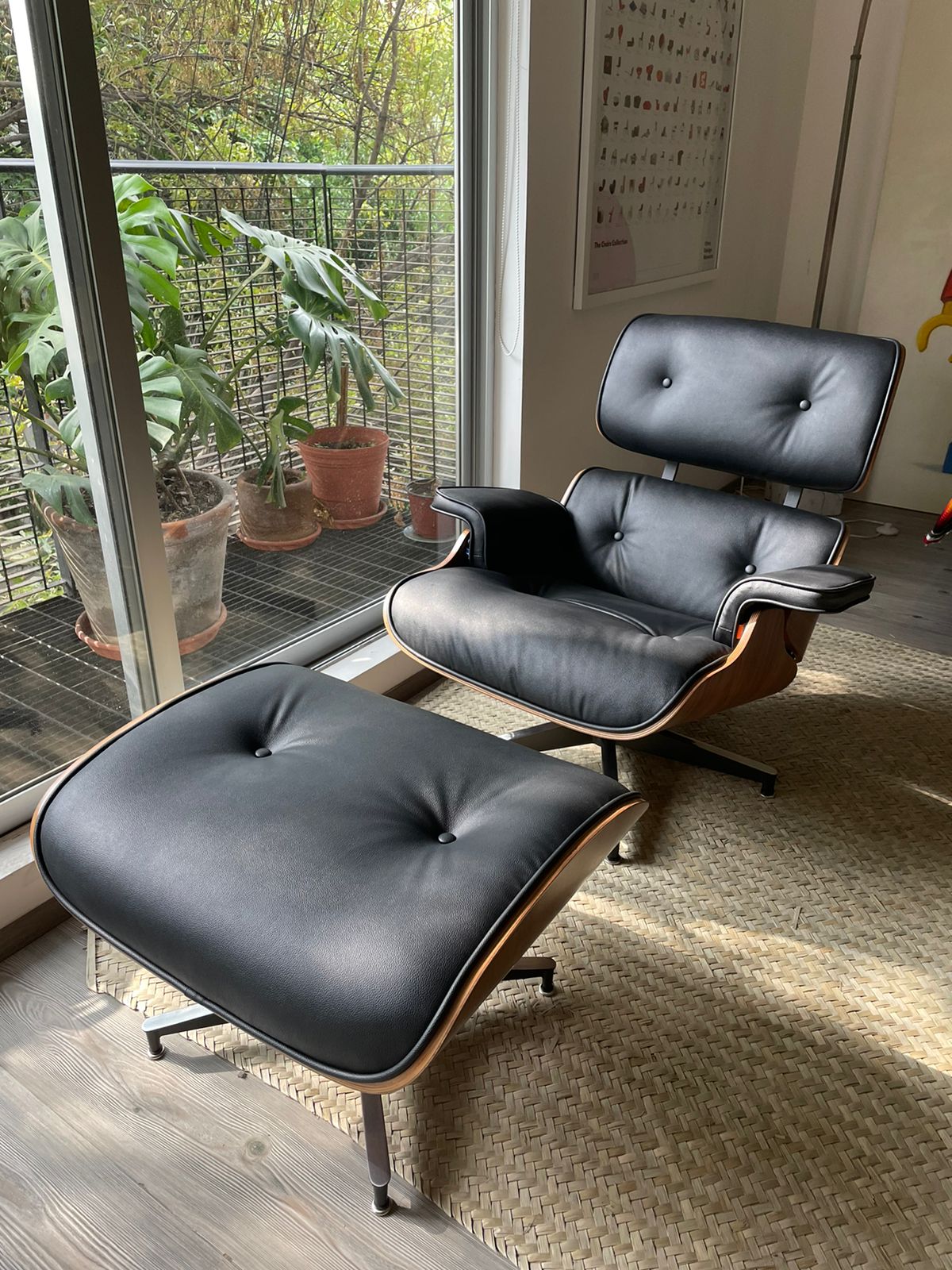 Eames Lounge Chair & Ottoman - réplica